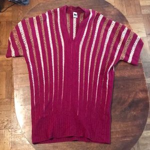 Vintage Missoni cocoon crochet mini sweater tunic